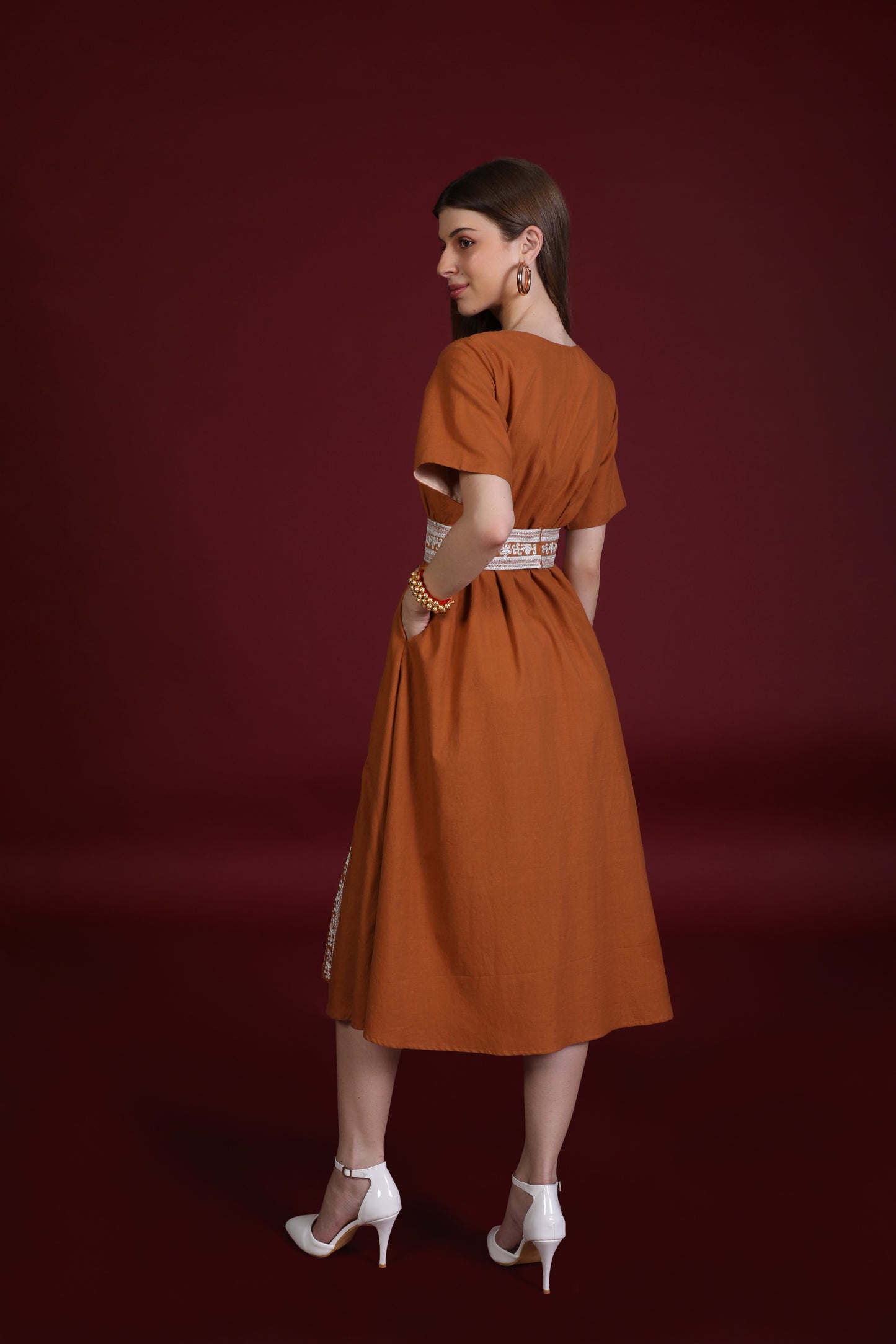 SIDDHI FLARE DRESS IN GHERU