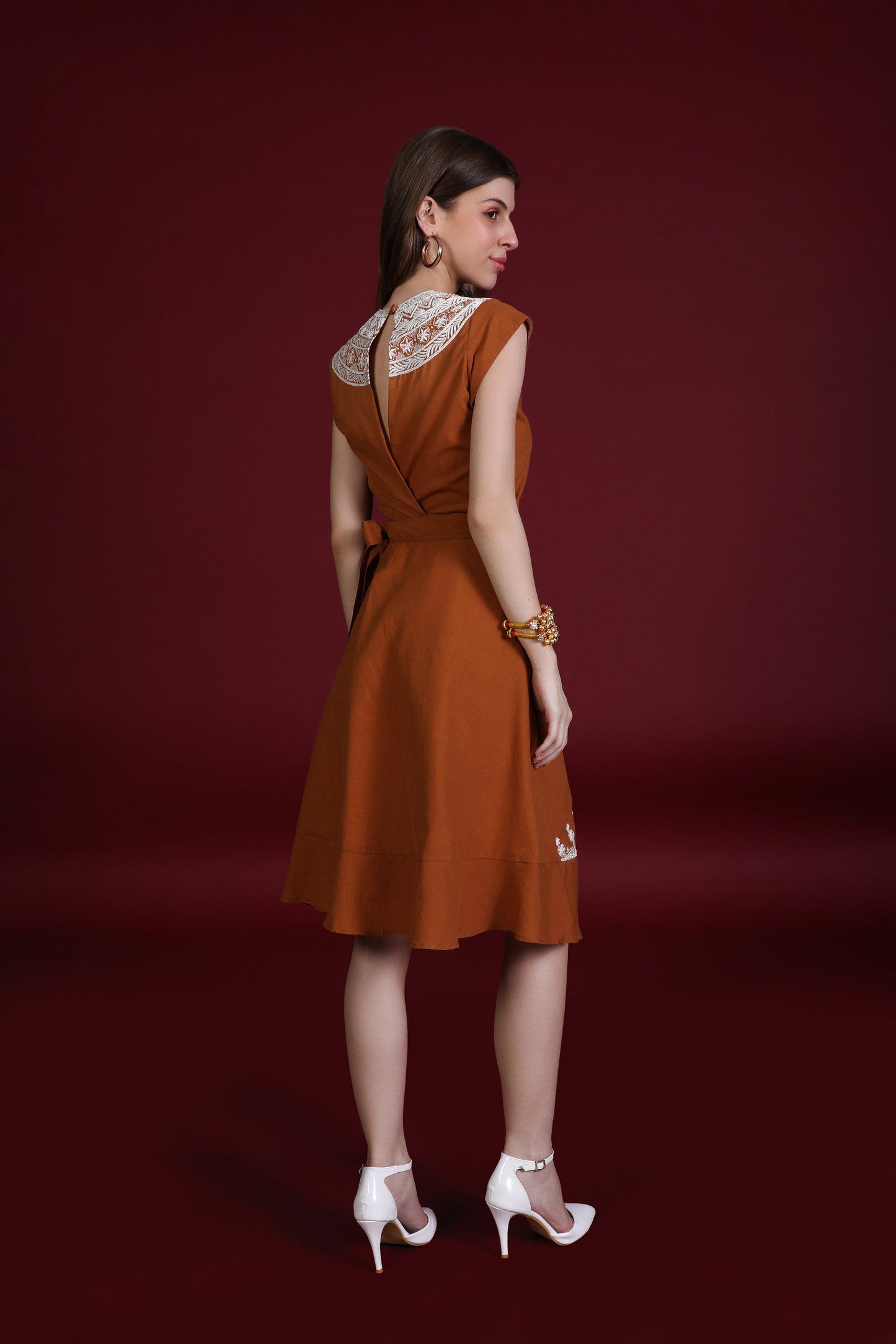 KATHYA WRAP AROUND SKIRT IN GHERU
