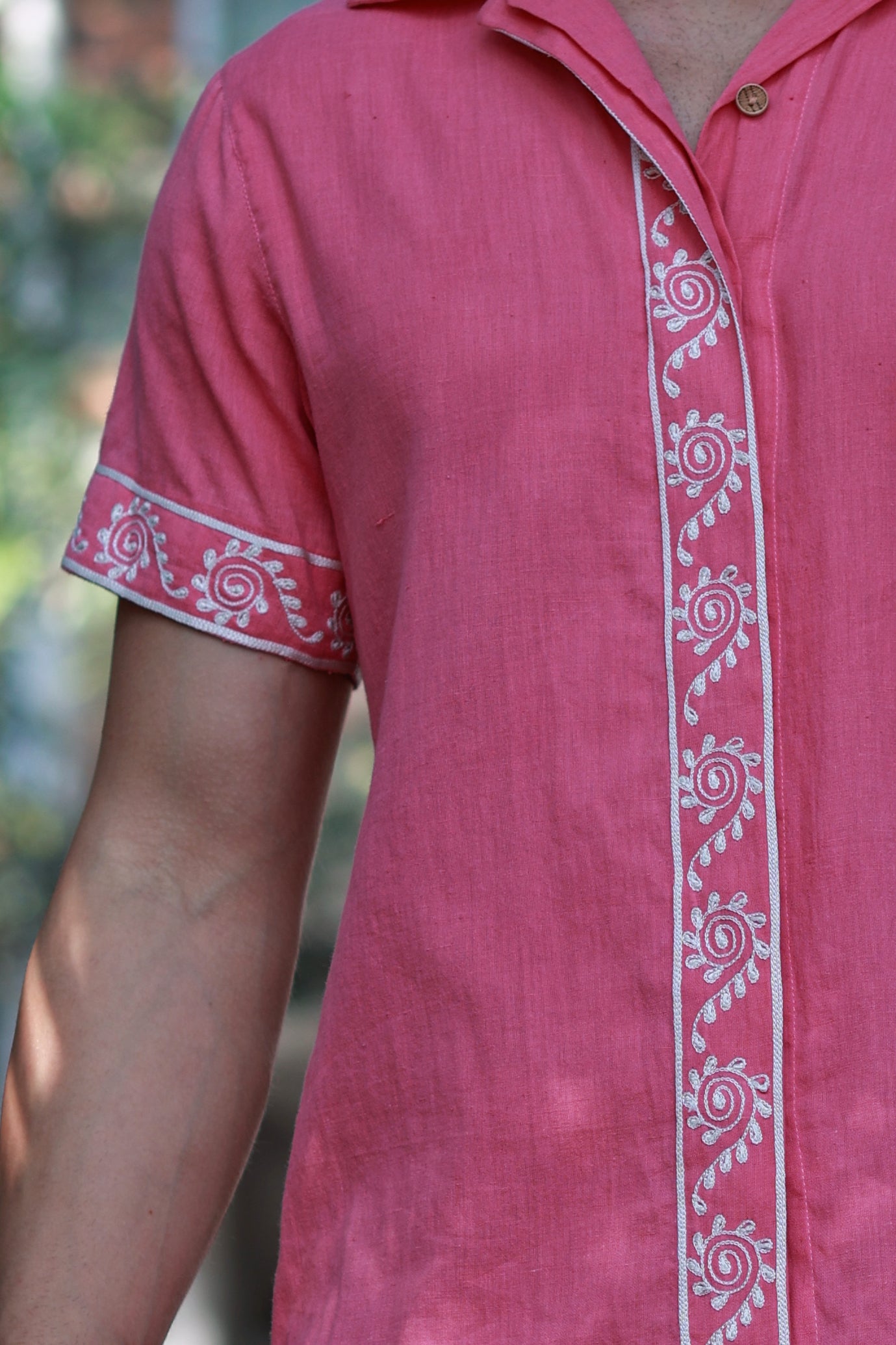 TWIRL SHIRT IN GULAAB