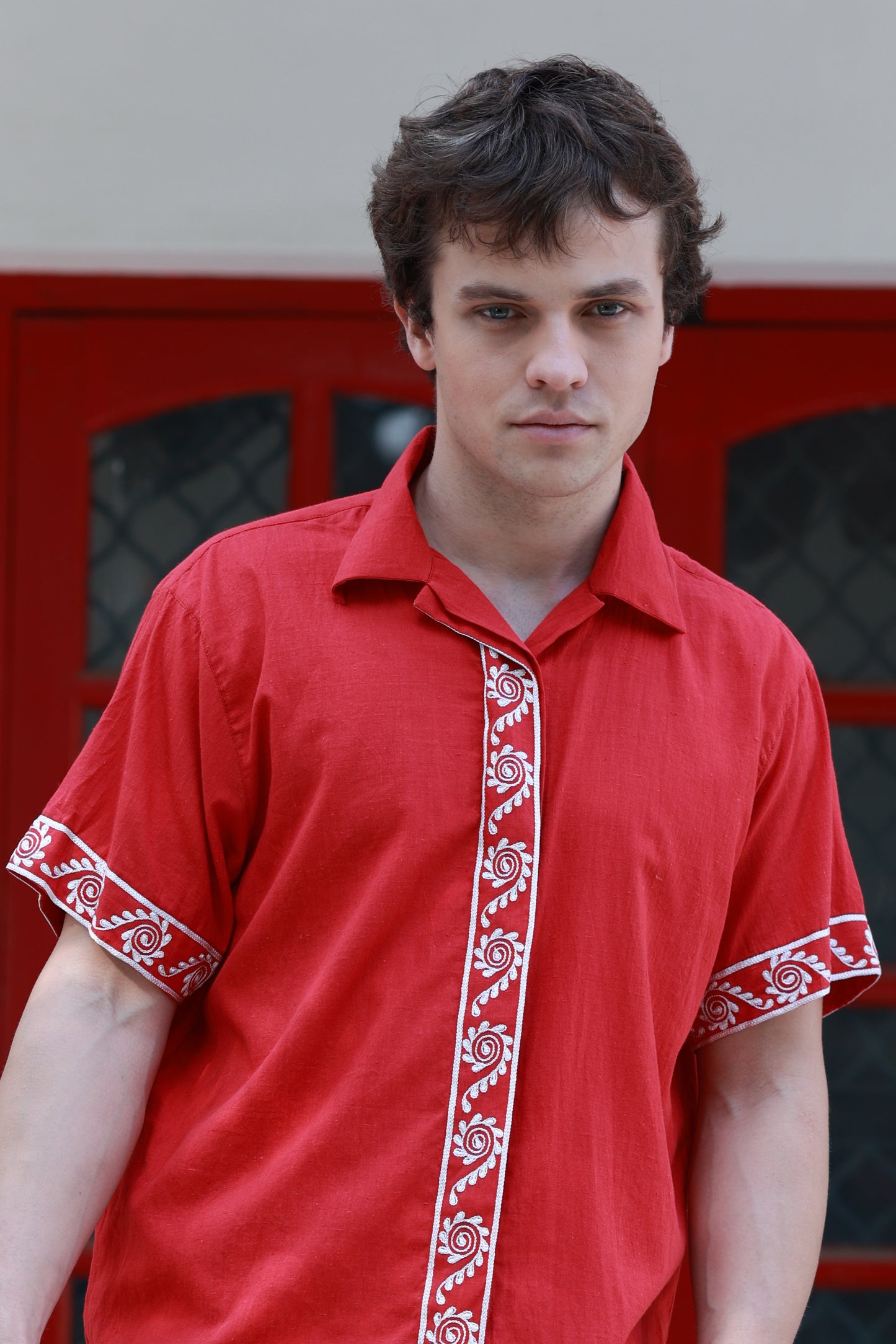 TWIRL SHIRT IN RED
