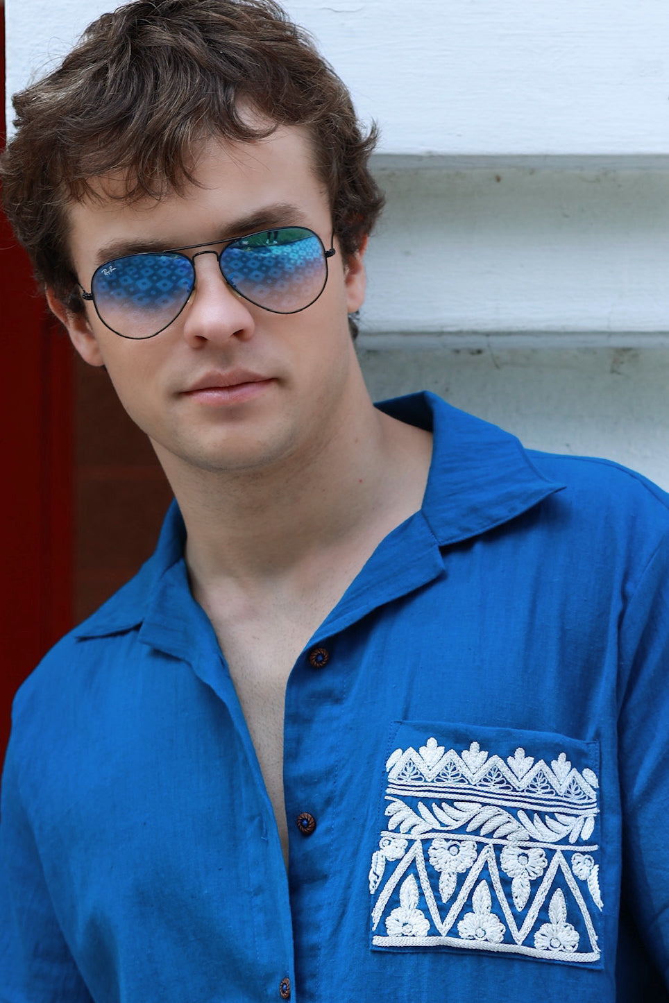 DVI SHIRT IN NEELA