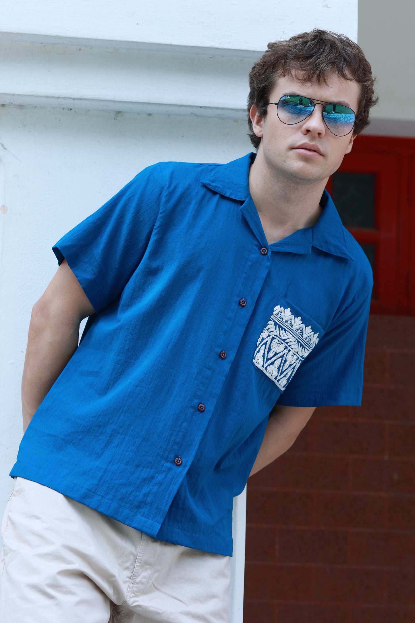 DVI SHIRT IN NEELA