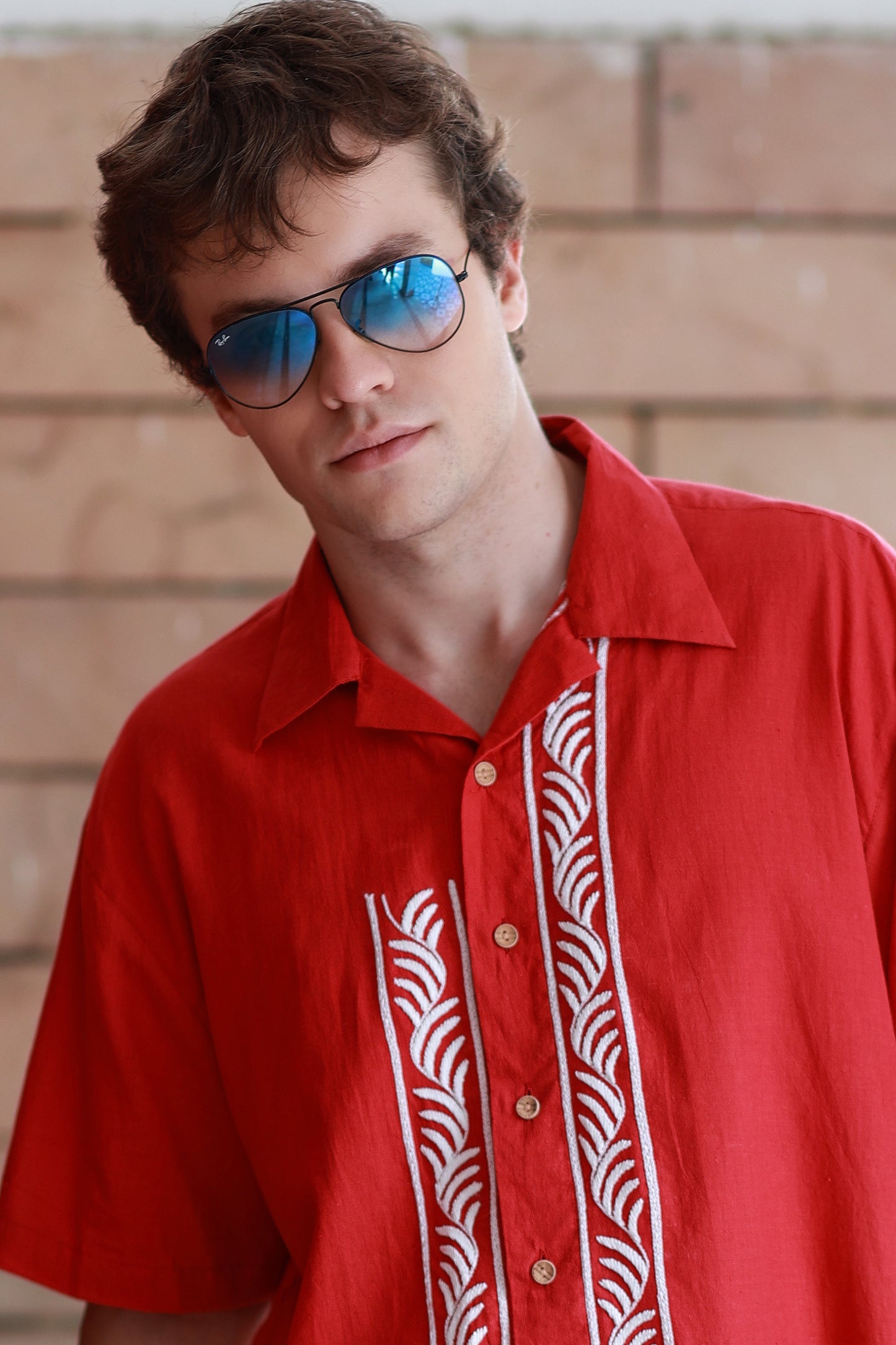 VINES SHIRT IN RED