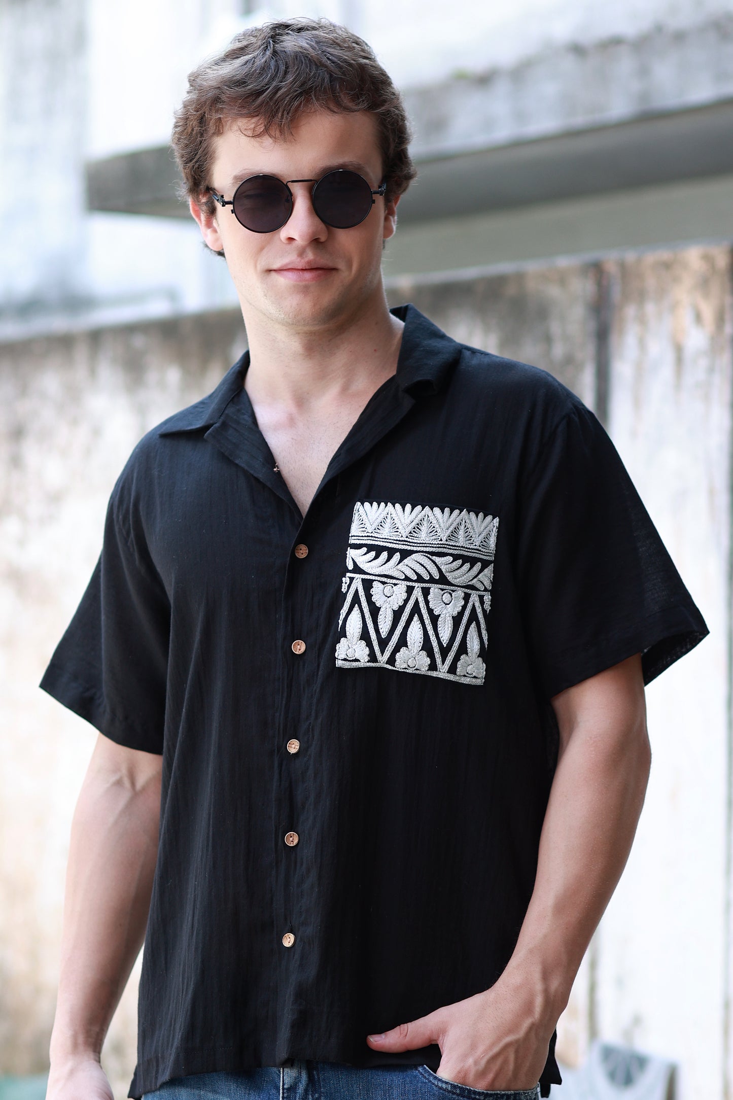 DVI SHIRT IN EBONY