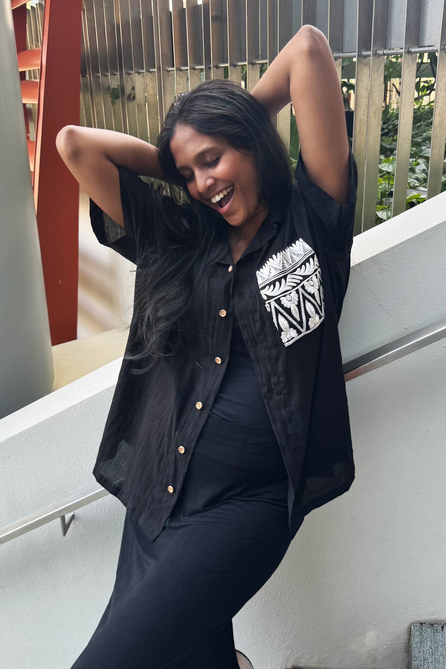 DVI SHIRT IN EBONY