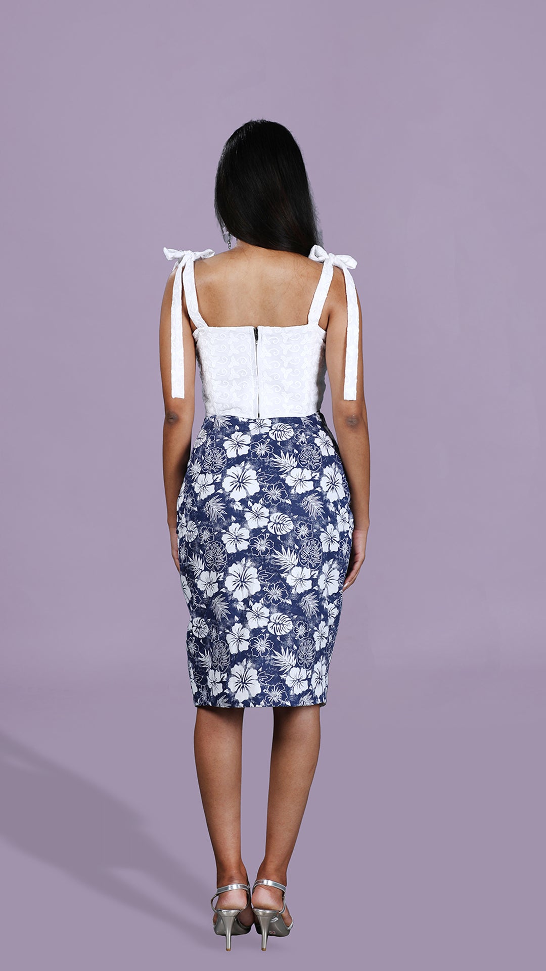 Hibiscus Pencil Skirt