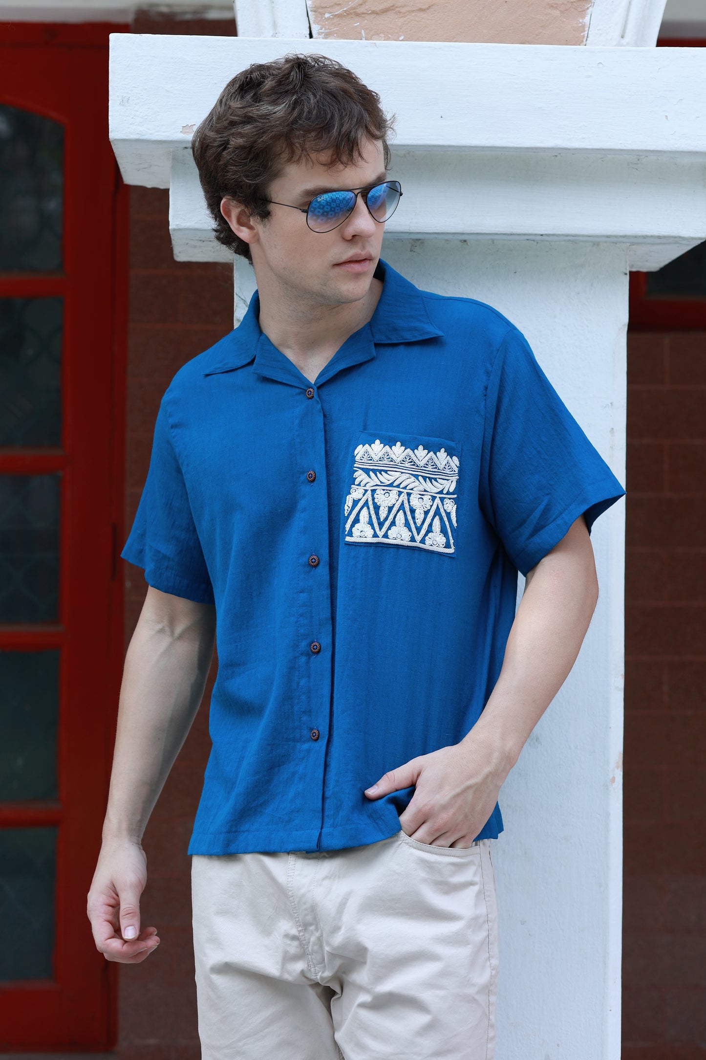 DVI SHIRT IN NEELA