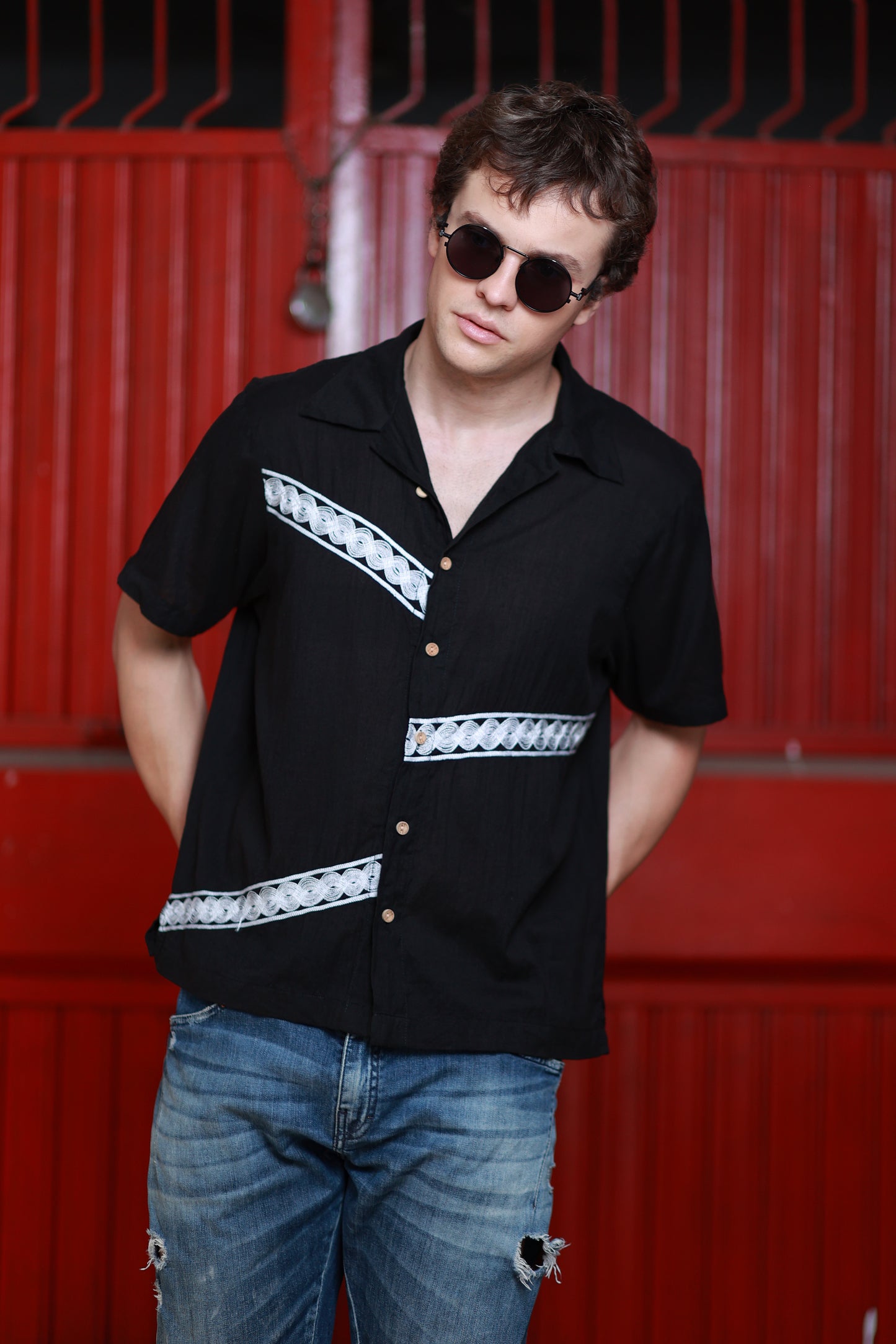 TRINE SHIRT IN EBONY