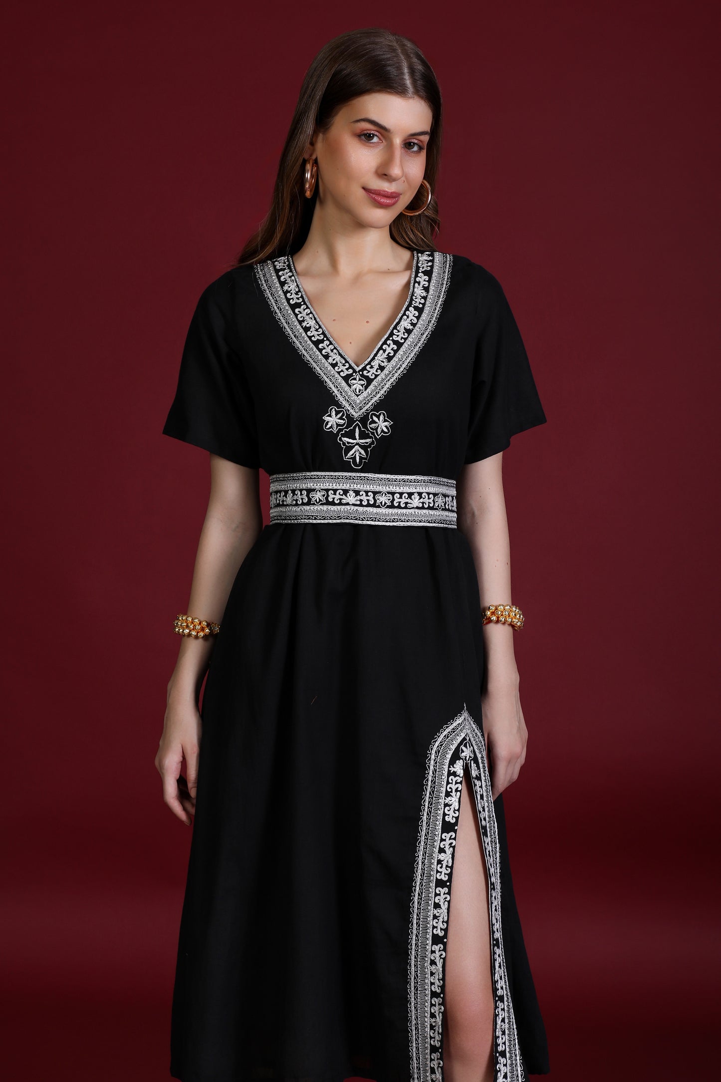 SIDDHI FLARE DRESS IN BLACK