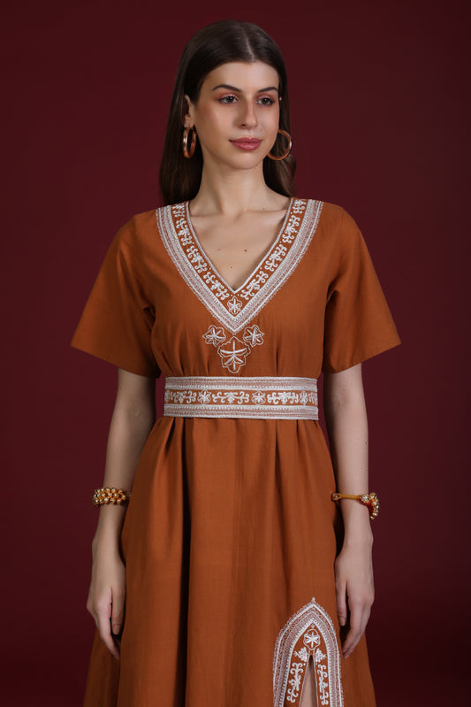 SIDDHI FLARE DRESS IN GHERU