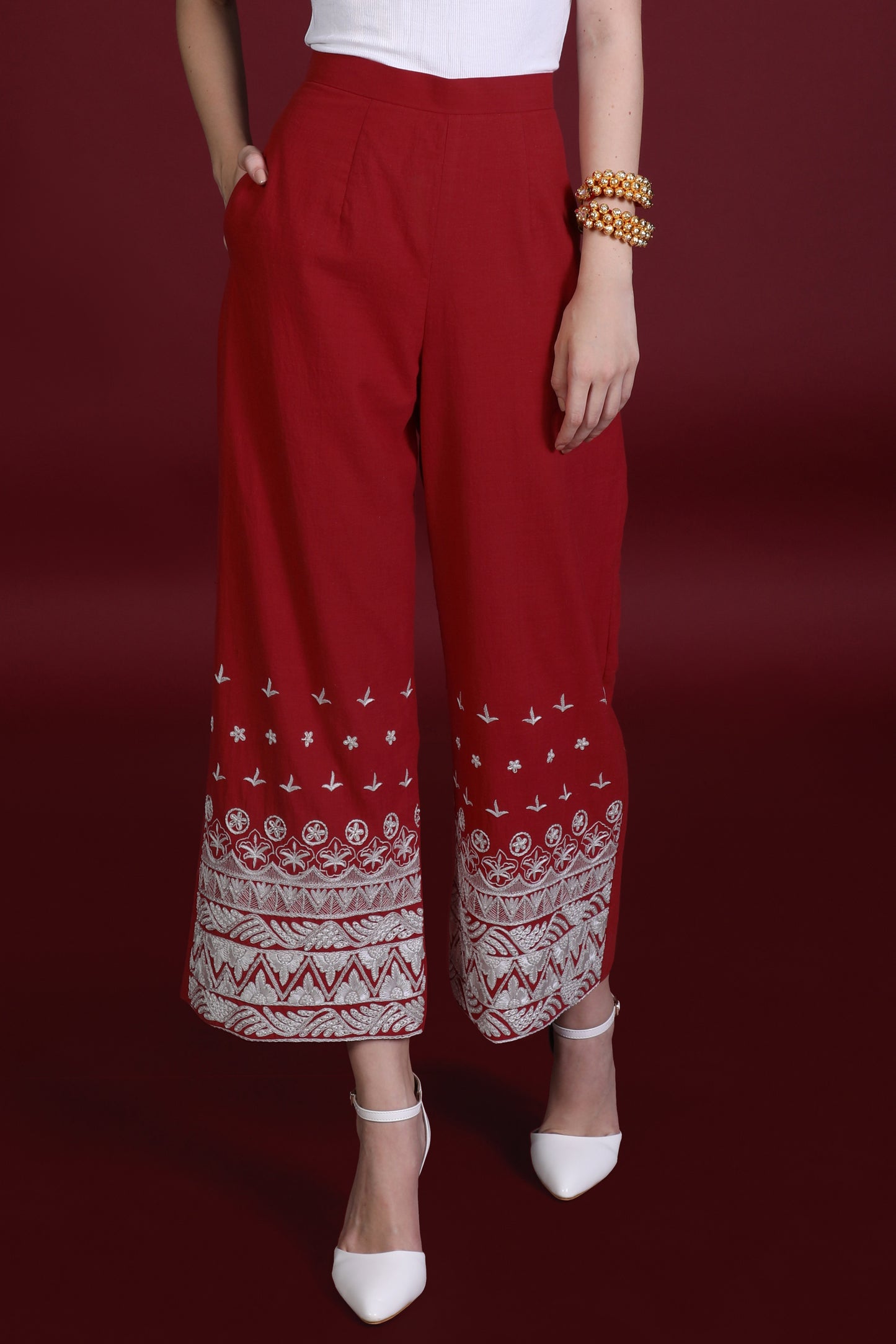 SHAILA PANTS IN RED