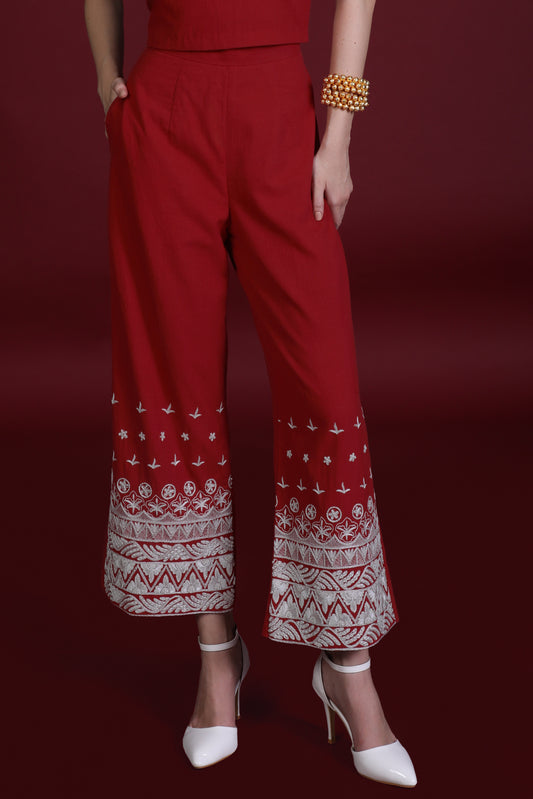 SHAILA PANTS IN RED